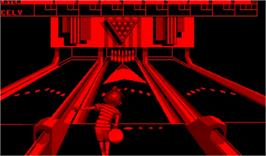 In game image of Nester's Funky Bowling on the Nintendo Virtual Boy.
