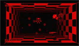 In game image of Space Squash on the Nintendo Virtual Boy.