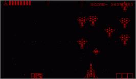 In game image of Vertical Force on the Nintendo Virtual Boy.