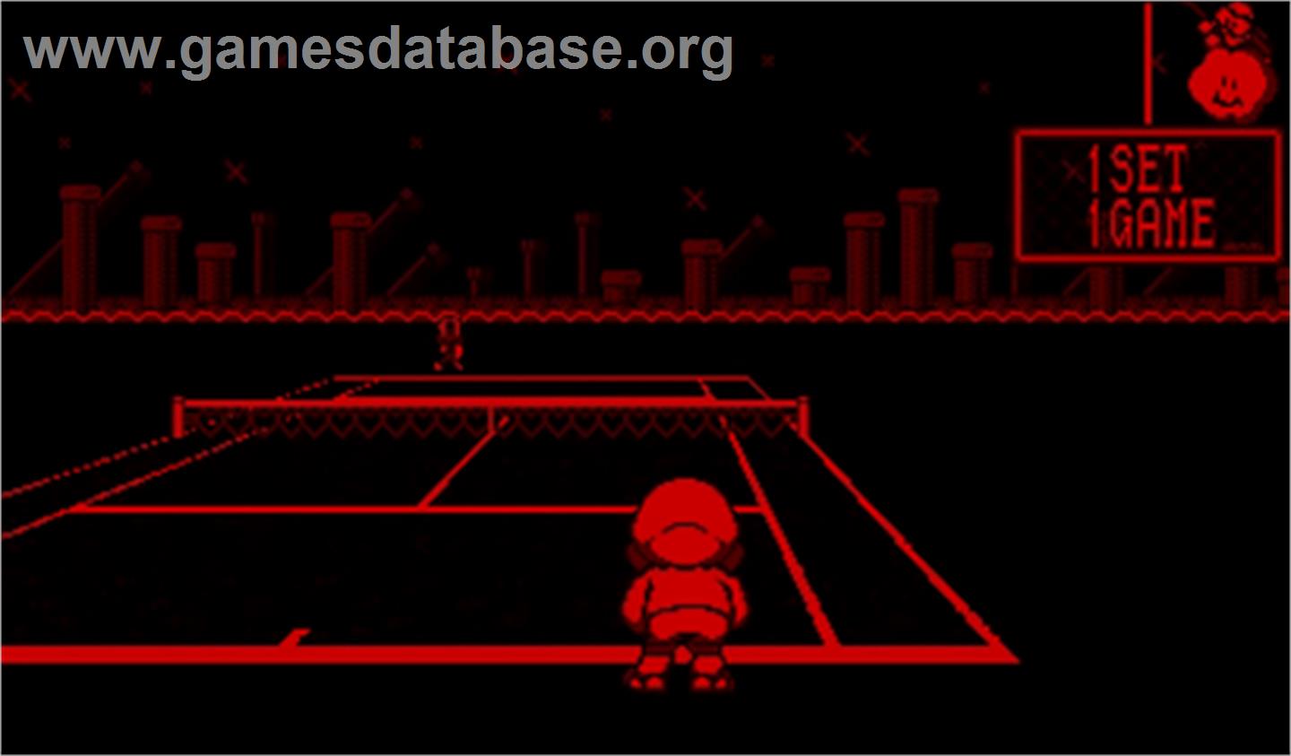 Mario's Tennis - Nintendo Virtual Boy - Artwork - In Game