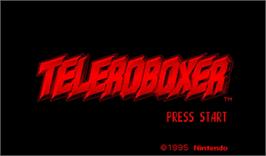 Title screen of Teleroboxer on the Nintendo Virtual Boy.