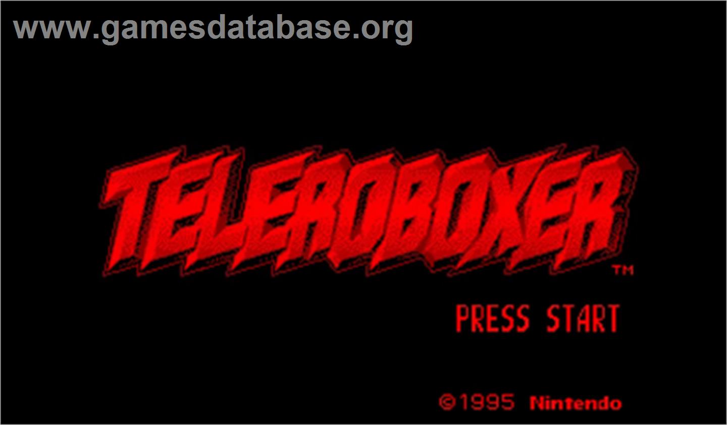 Teleroboxer - Nintendo Virtual Boy - Artwork - Title Screen
