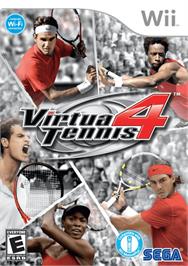 Box cover for Virtua Tennis 4 on the Nintendo Wii.