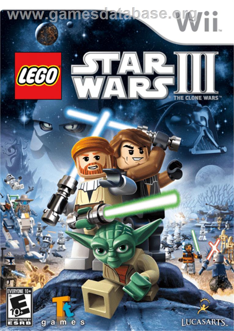 LEGO Star Wars III - The Clone Wars - Nintendo Wii - Artwork - Box