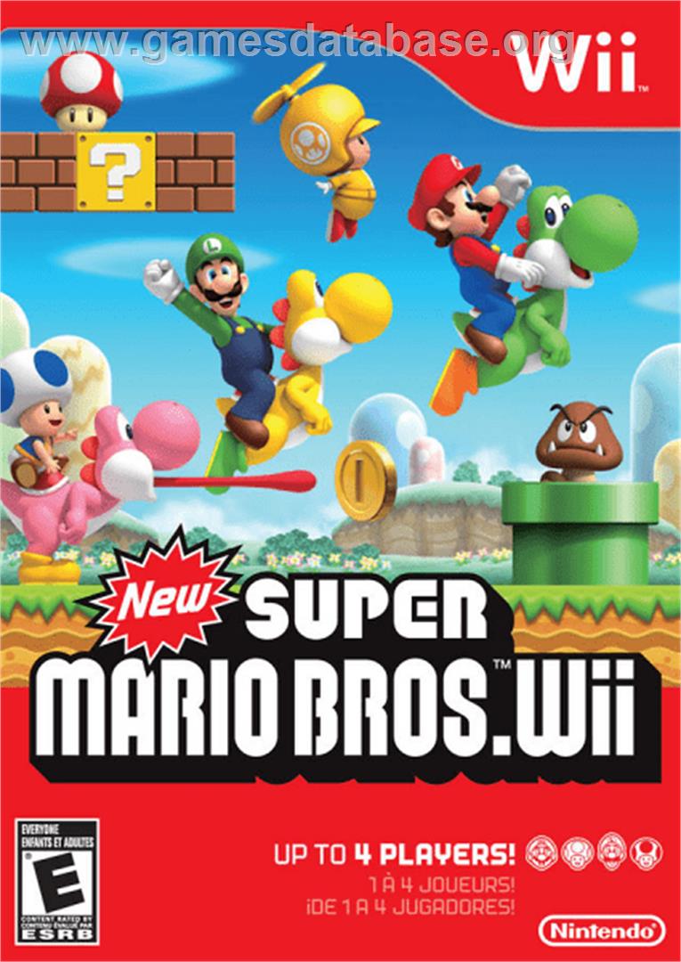 New Super Mario Bros. - Nintendo Wii - Artwork - Box