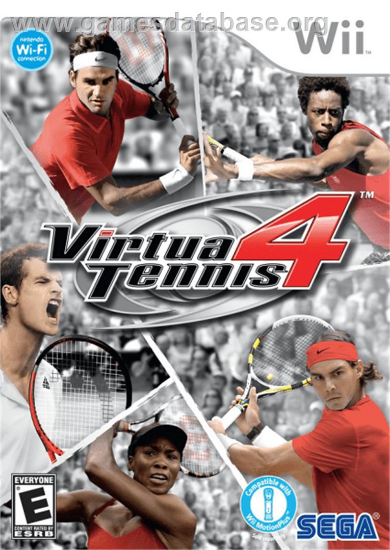Virtua Tennis 4 - Nintendo Wii - Artwork - Box