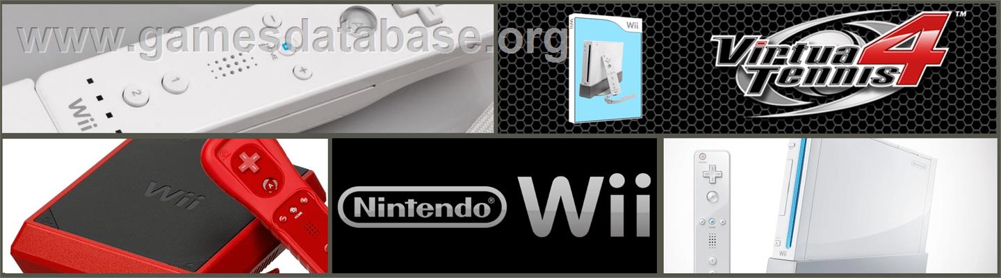 Virtua Tennis 4 - Nintendo Wii - Artwork - Marquee