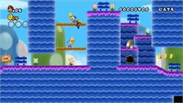 In game image of DU Super Wario Bros on the Nintendo Wii.