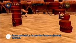 In game image of LEGO Star Wars III - The Clone Wars on the Nintendo Wii.