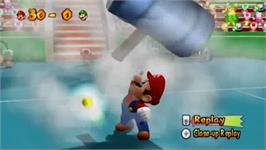 In game image of Mario Power Tennis on the Nintendo Wii.