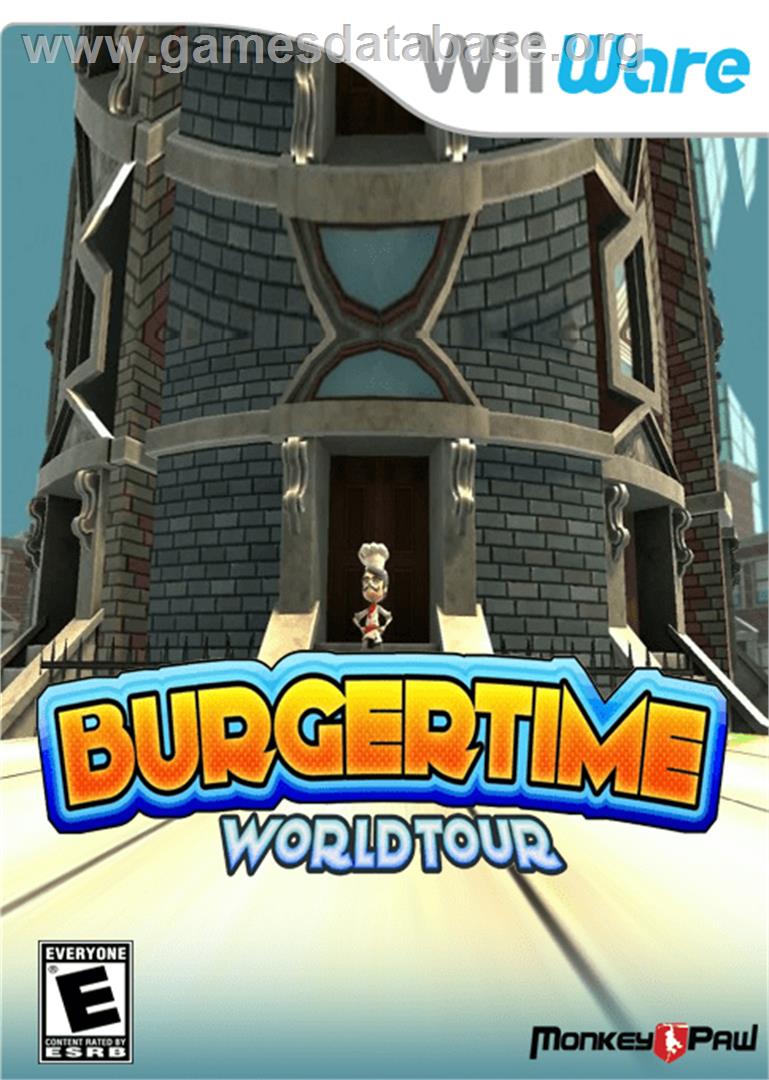 BurgerTime World Tour - Nintendo WiiWare - Artwork - Box