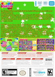 Box back cover for Bingo Party Deluxe on the Nintendo WiiWare.