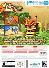 Box back cover for Voodoo Dice on the Nintendo WiiWare.