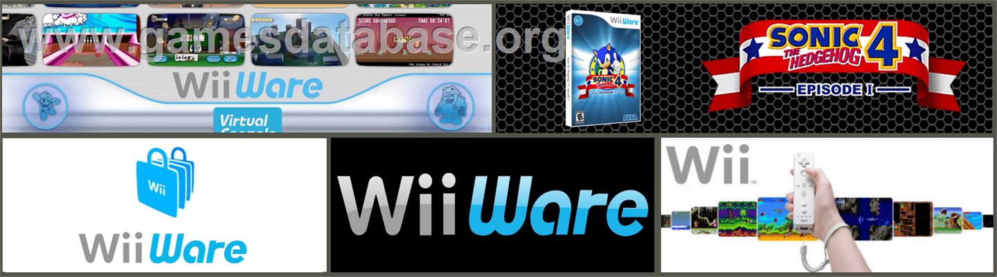 Sonic the Hedgehog 4 - Episode I - Nintendo WiiWare - Artwork - Marquee