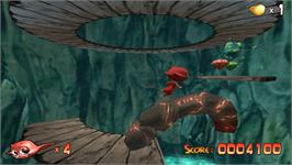 In game image of Cocoto Platform Jumper on the Nintendo WiiWare.
