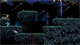 In game image of La-Mulana on the Nintendo WiiWare.