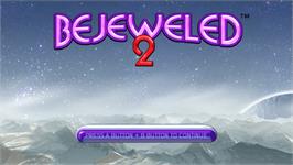 Title screen of Bejeweled 2 on the Nintendo WiiWare.