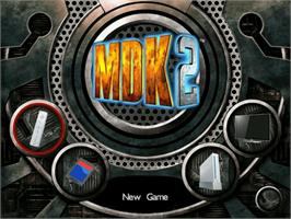 Title screen of MDK2 on the Nintendo WiiWare.