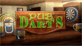 Title screen of Pub Darts on the Nintendo WiiWare.