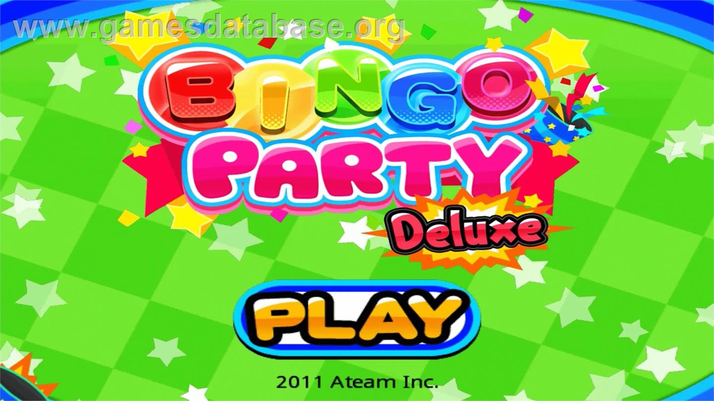 Bingo Party Deluxe - Nintendo WiiWare - Artwork - Title Screen