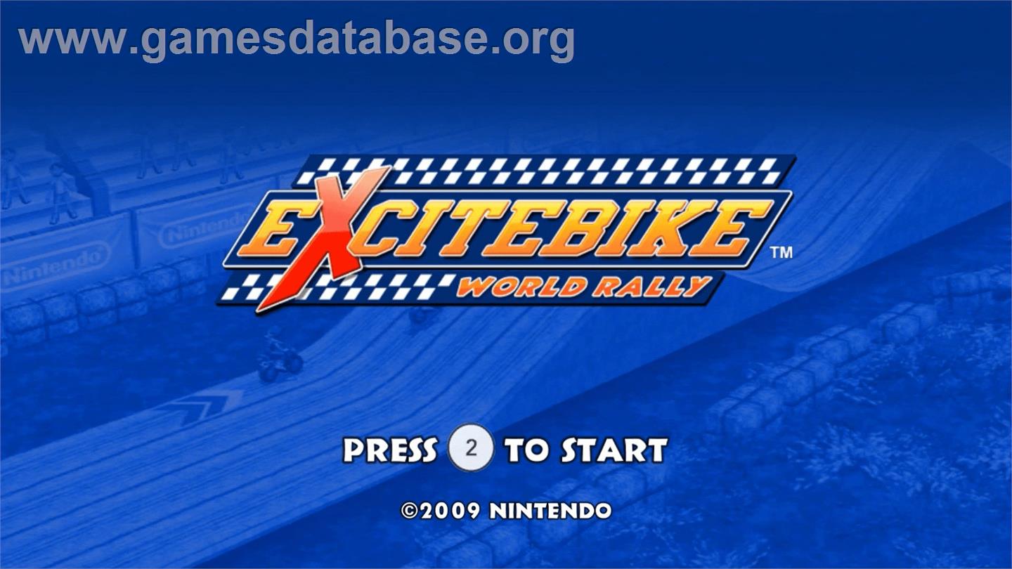 Excitebike - World Rally - Nintendo WiiWare - Artwork - Title Screen