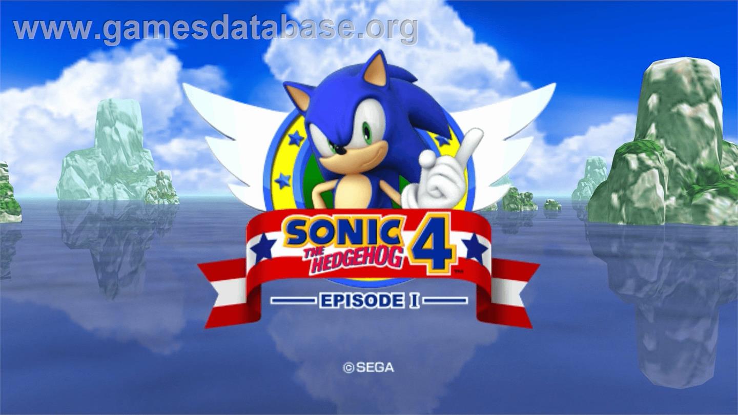 Sonic the Hedgehog 4 - Episode I - Nintendo WiiWare - Artwork - Title Screen