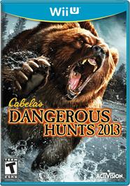 Box cover for Cabela's Dangerous Hunts 2013 on the Nintendo Wii U.