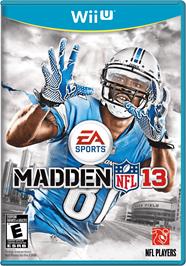 Box cover for Madden NFL 13 on the Nintendo Wii U.