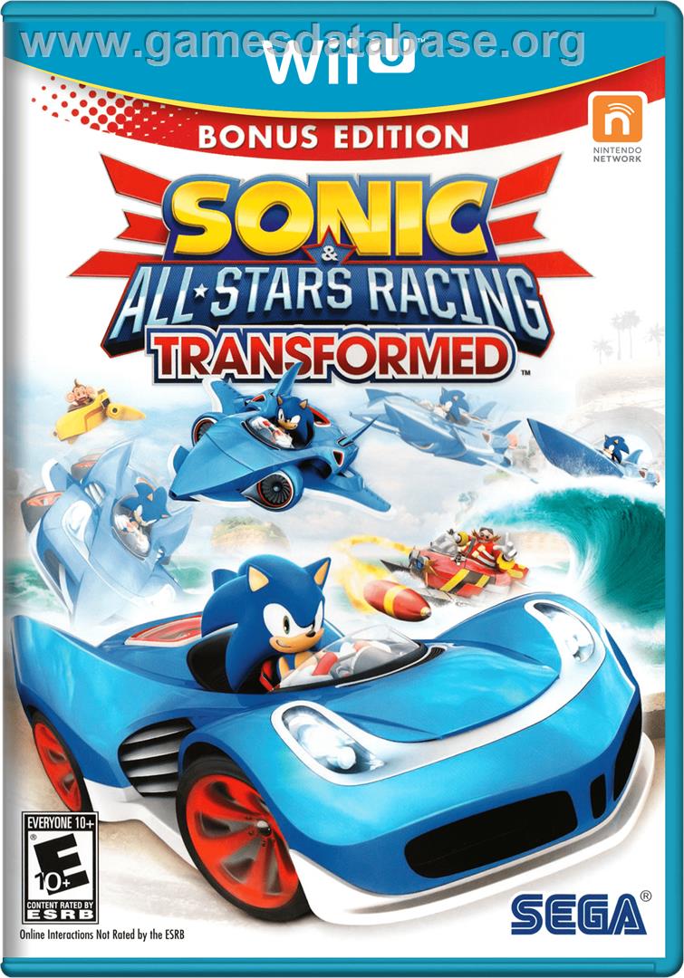 Sonic & All-Stars Racing Transformed - Nintendo Wii U - Artwork - Box