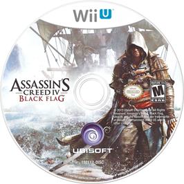 Artwork on the Disc for Assassin's Creed IV - Black Flag on the Nintendo Wii U.