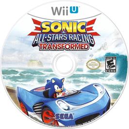 Artwork on the Disc for Sonic & All-Stars Racing Transformed on the Nintendo Wii U.
