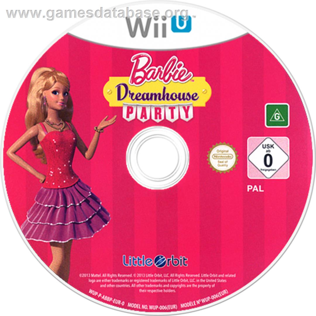 Barbie Dreamhouse Party - Nintendo Wii U - Artwork - Disc
