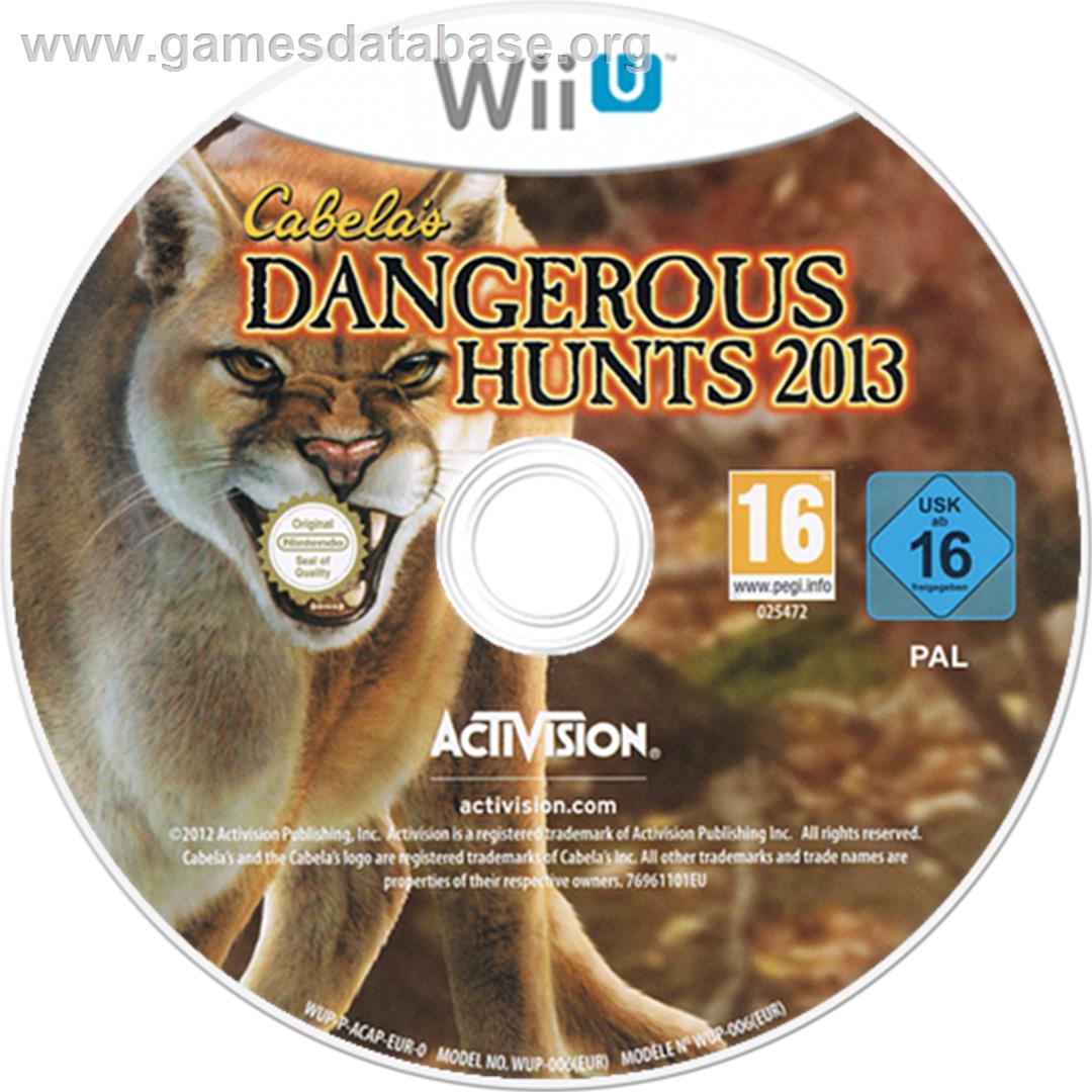 Cabela's Dangerous Hunts 2013 - Nintendo Wii U - Artwork - Disc