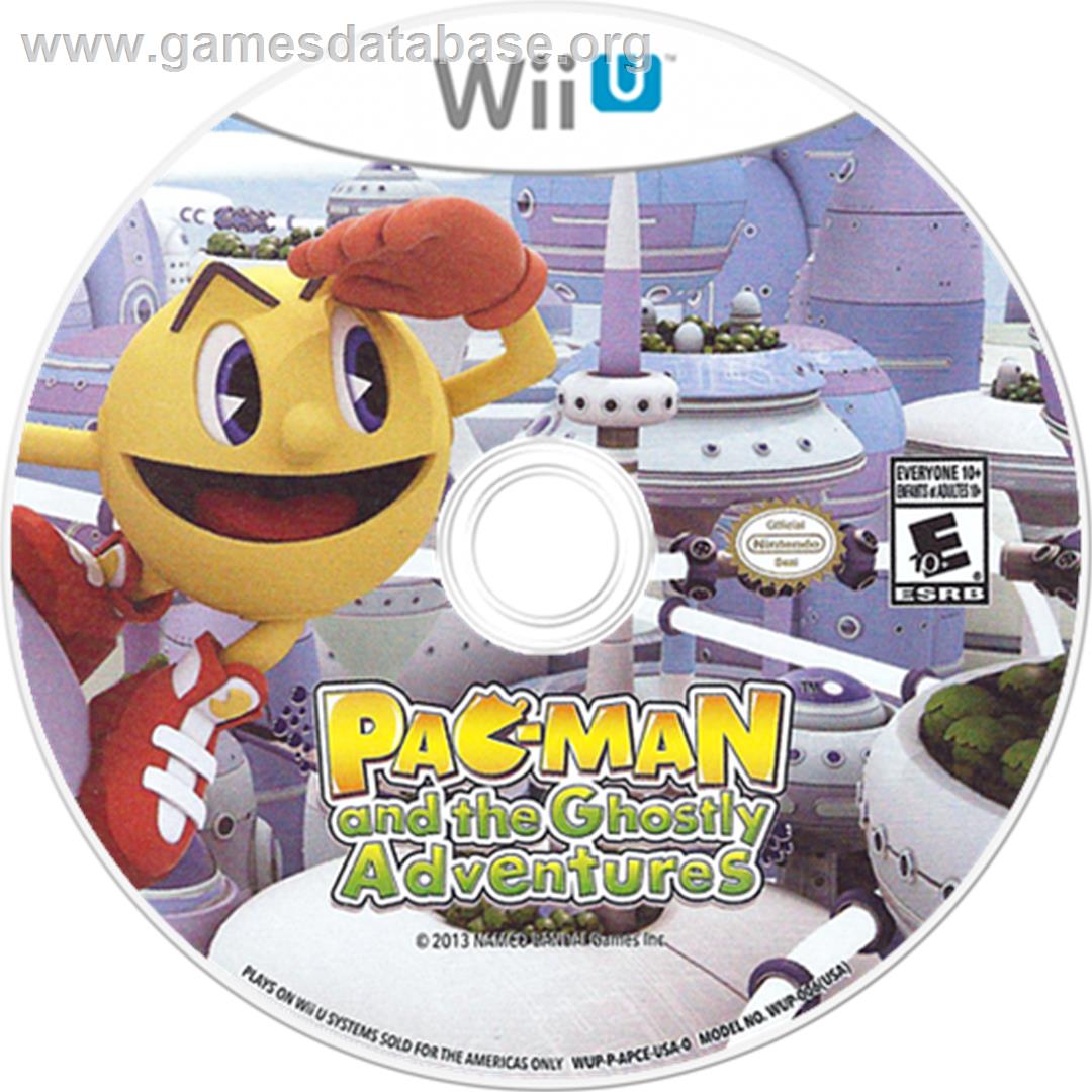 Pac-Man and the Ghostly Adventures - Nintendo Wii U - Artwork - Disc