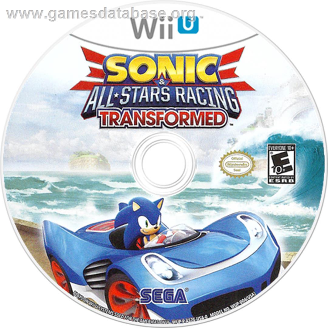 Sonic & All-Stars Racing Transformed - Nintendo Wii U - Artwork - Disc