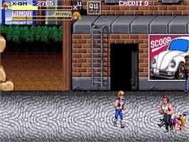 In game image of Double Dragon Extreme on the OpenBOR.