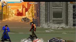 In game image of Garou - Rage of the Wolves on the OpenBOR.