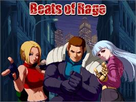 Title screen of Beats of Rage on the OpenBOR.