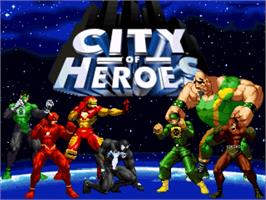 Title screen of City Of Heroes on the OpenBOR.