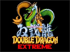 Title screen of Double Dragon Extreme on the OpenBOR.