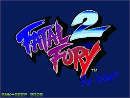 Title screen of Fatal Fury ReBout 2 on the OpenBOR.