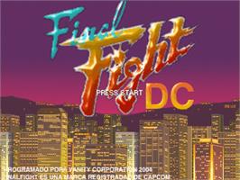 Title screen of Final Fight DC Alteration on the OpenBOR.