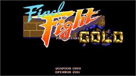 Title screen of Final Fight Gold on the OpenBOR.