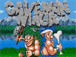 Title screen of Joe and Mac - Caveman Ninja on the OpenBOR.