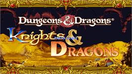 Title screen of Knights & Dragons - Final Cut on the OpenBOR.