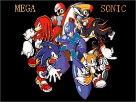 Title screen of Mega Sonic on the OpenBOR.