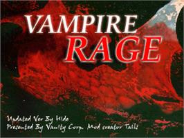 Title screen of Vampire Rage on the OpenBOR.