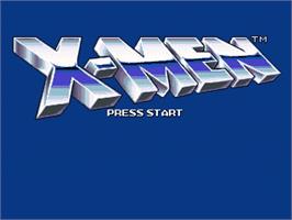 Title screen of X-Men on the OpenBOR.