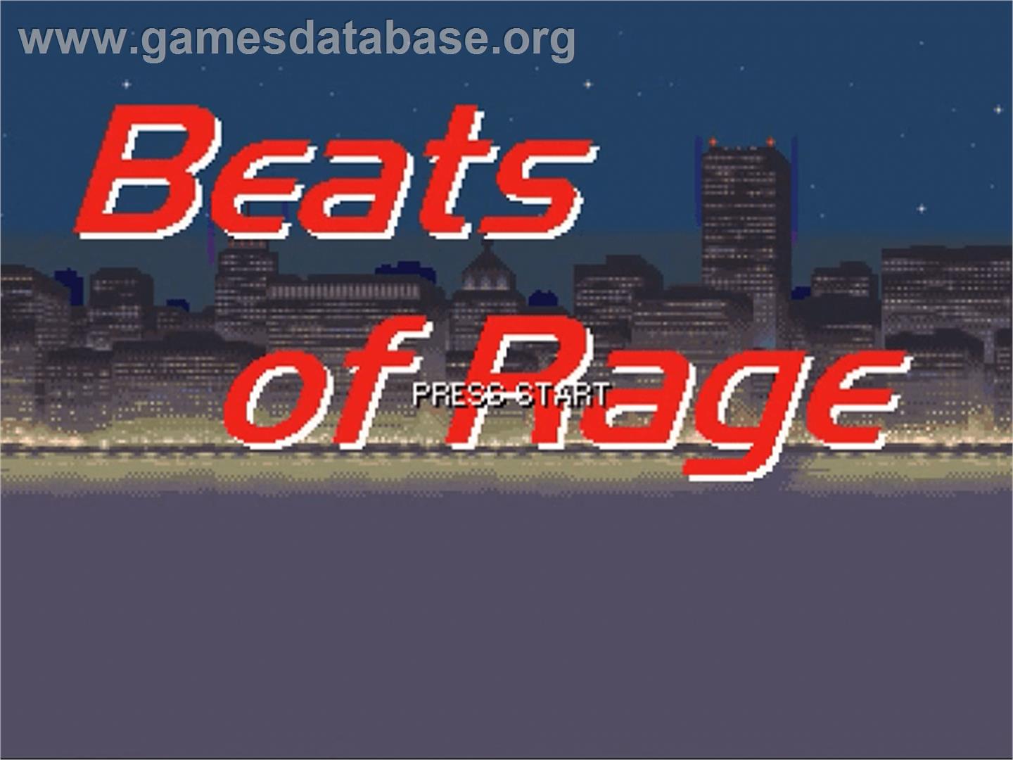 Beats of Rage Remix - Rhythm of Destruction - OpenBOR - Artwork - Title Screen