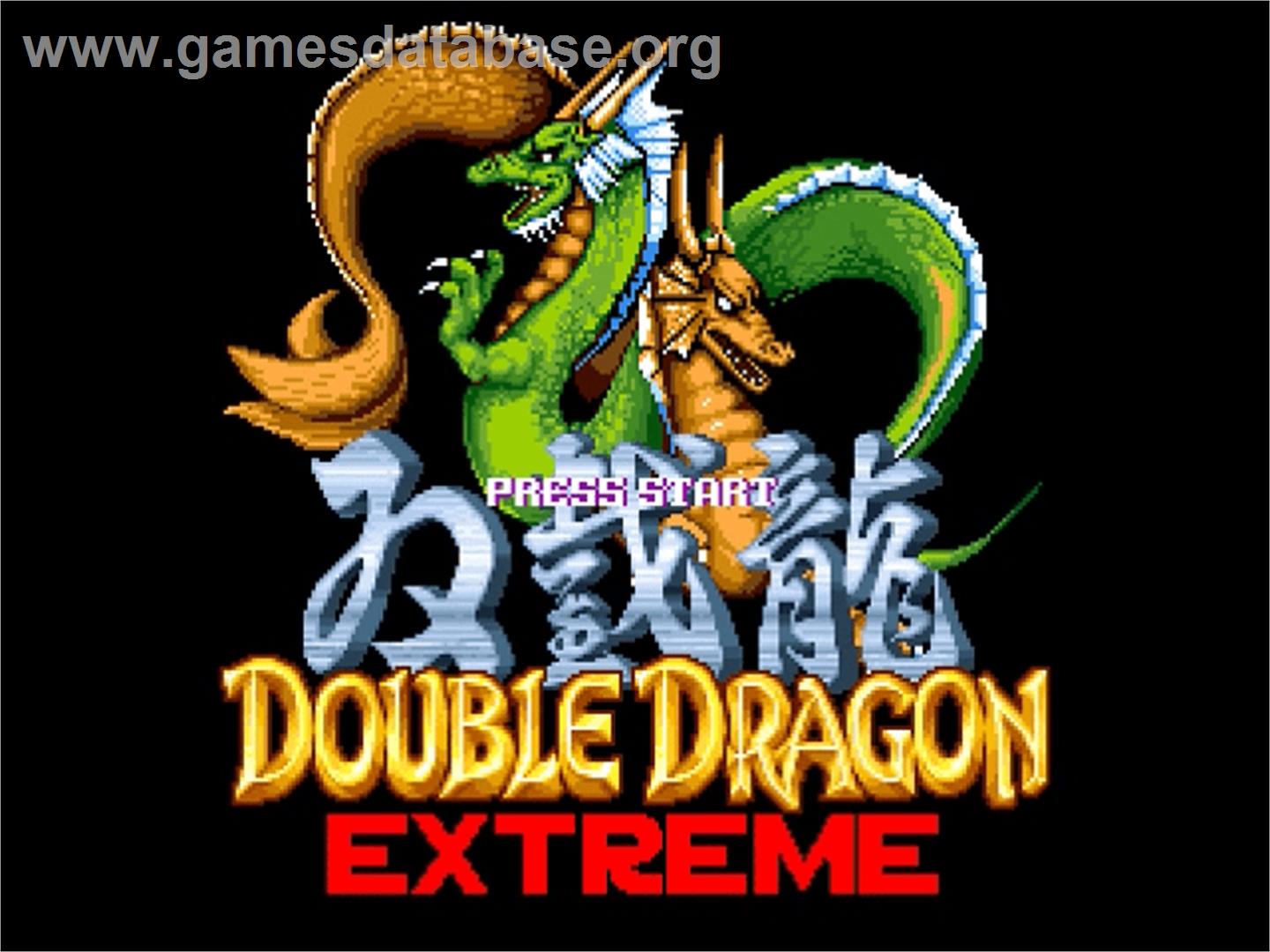 Double Dragon Extreme - OpenBOR - Artwork - Title Screen
